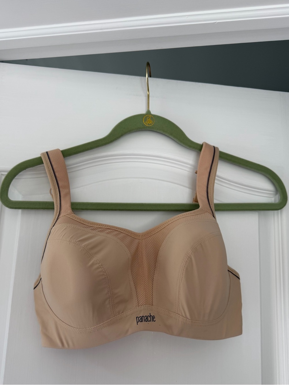 Panache Sport 5021 Underwire Sports Bra Nude Beige 32DD Convertible Racerback - Picture 3 of 5